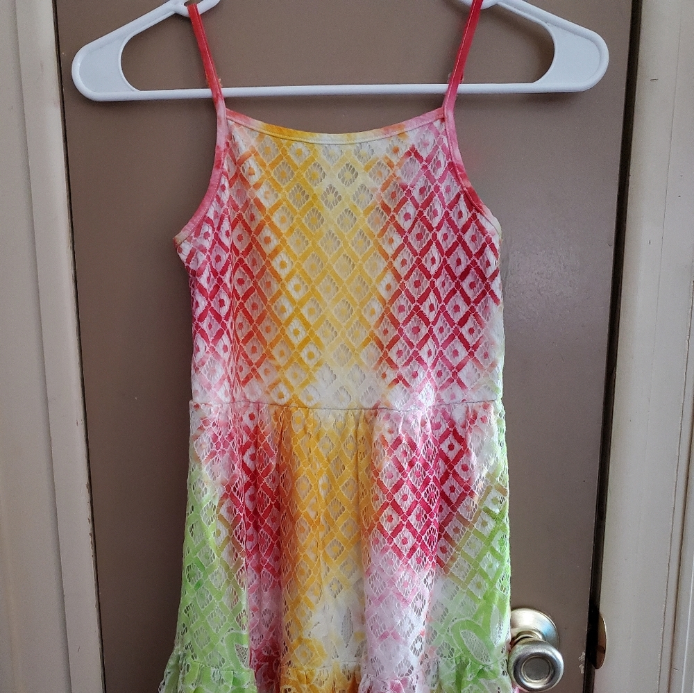 Tye Dyed lace kids dress